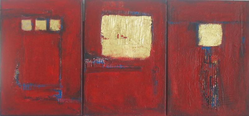 Acryl und die Farbe Gold