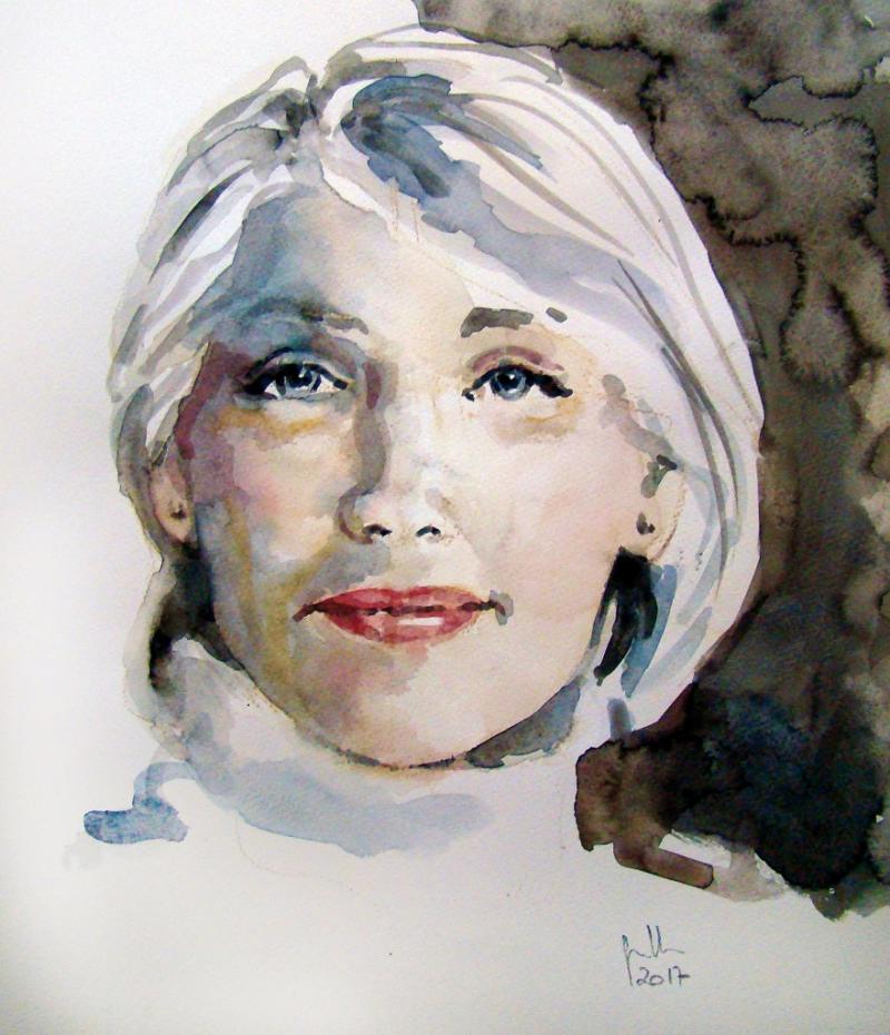 Porträt in Aquarell