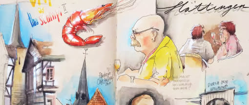 Urban Sketching - direkt am Motiv