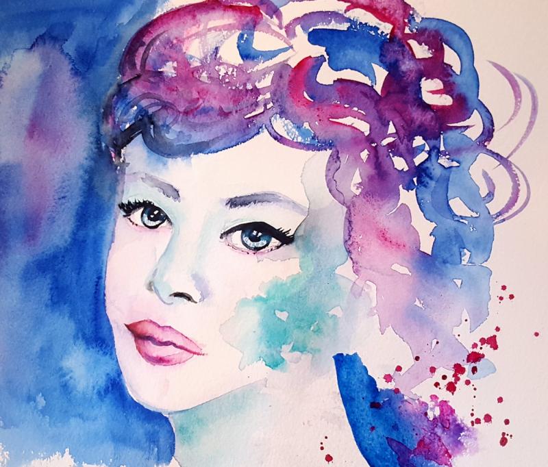 Farbenfeuerwerk in Aquarell