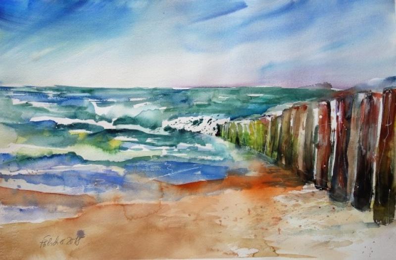 Wind, Wetter, Wasser, Welle und die die Umsetzung in stimmungsvolle Aquarelle