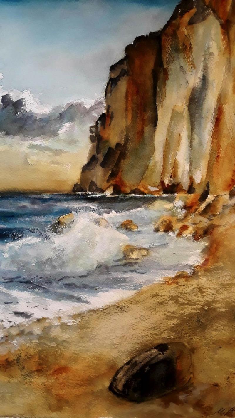 Aquarellmalerei und Experiment