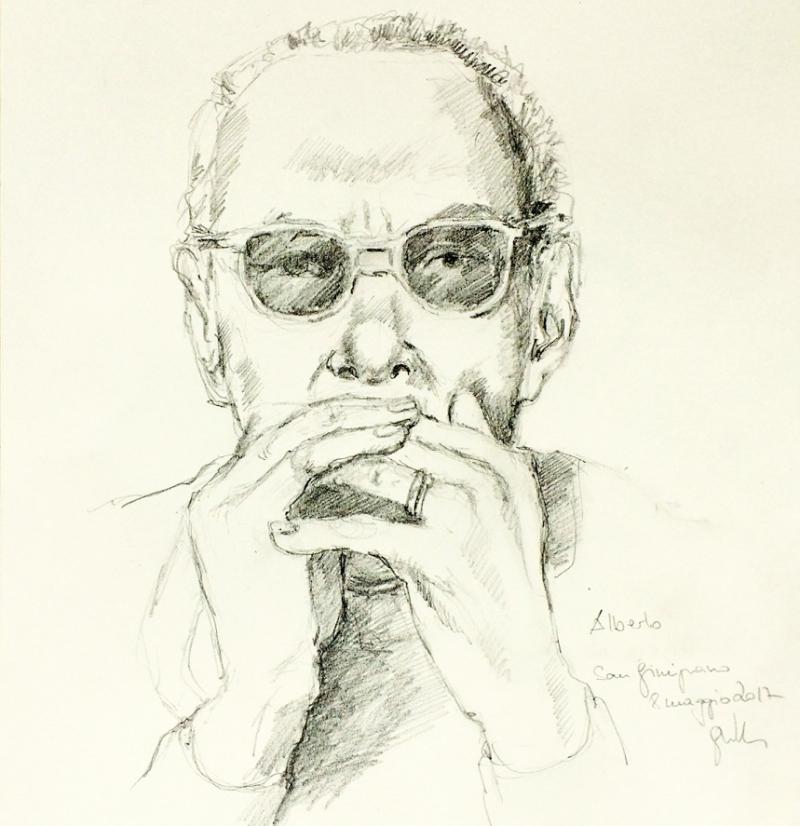 Portrait Schraffur