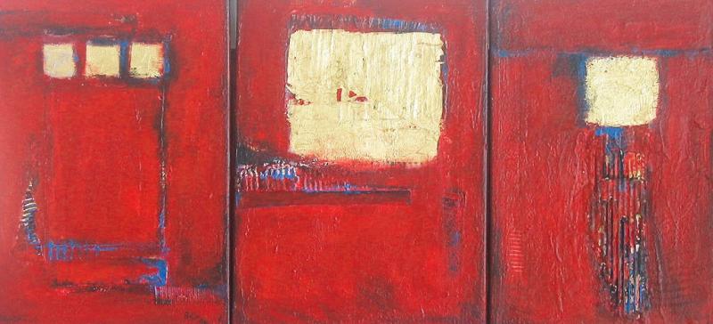 Acryl und die Farbe Gold